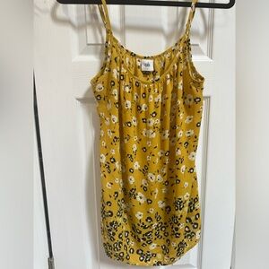 Cabi Yellow Floral Women's Top/ Couple cami